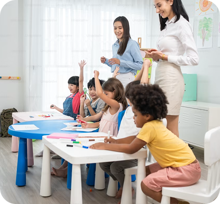 Rise N Shine daycare, preschool learning, early childhood education and child development.