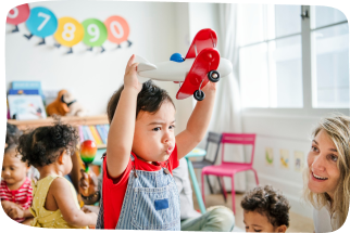 Rise N Shine daycare, preschool learning, early childhood education and child development.